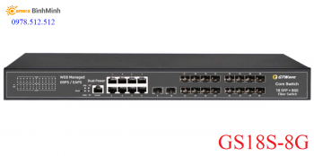 Core Switch Quản lý 18 cổng quang SFP GS18S-8G