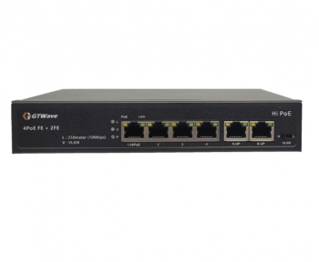 Switch POE 4 cổng 2 cổng Uplink GA4P-6F-H